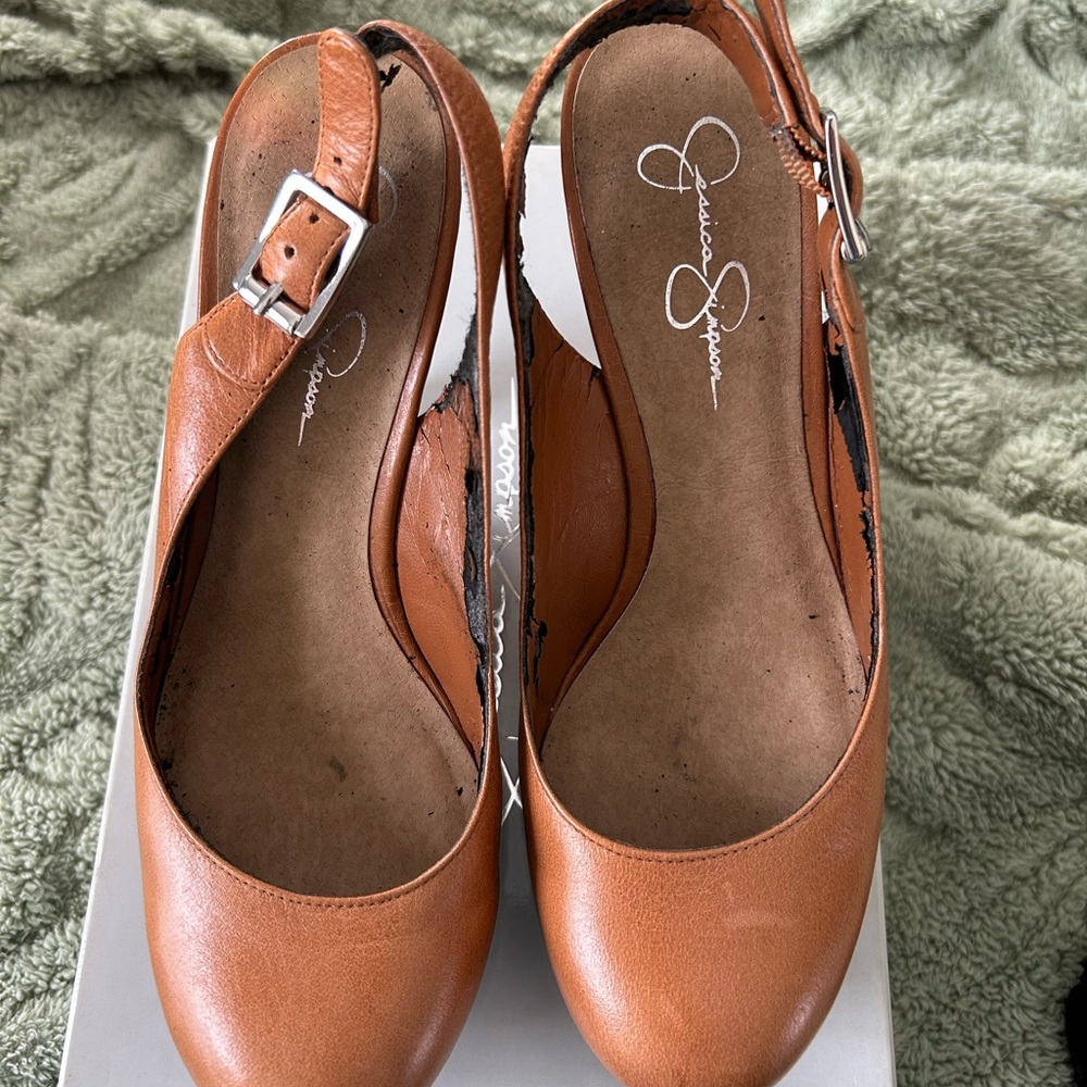 Jessica Simpson Tan Heels Timeless Elegance